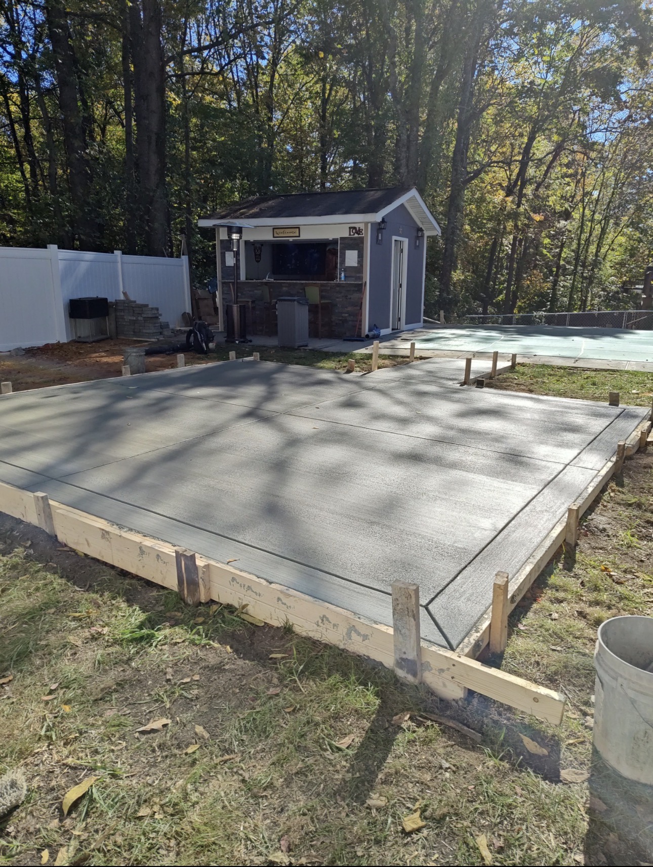 Backyard concrete patio — JG Concrete